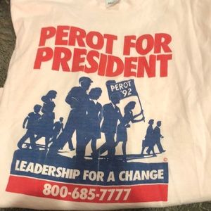 Vintage Perot For President T-shirt XL 1992